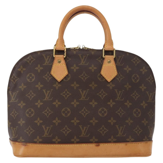 Louis Vuitton Alma Handbag Monogram Canvas, BROWN, CANVAS, Handbag