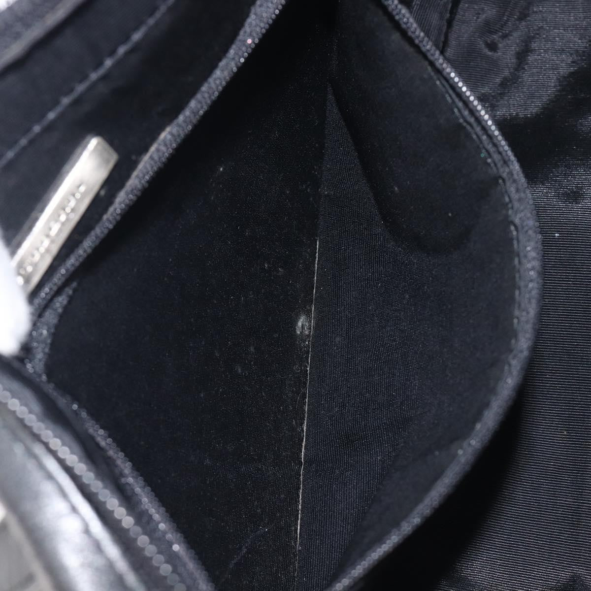 Burberry Nova Check Leather and Nylon, Black, Leather, Handbag
