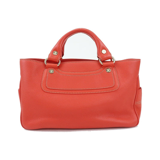 Celine Boogie Calfskin, Red, Leather, Handbag