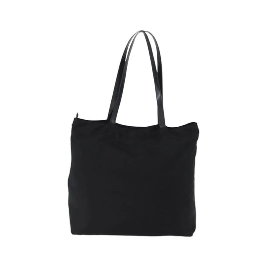 Celine Circle logo Nylon, Black, Nylon, Tote Bag