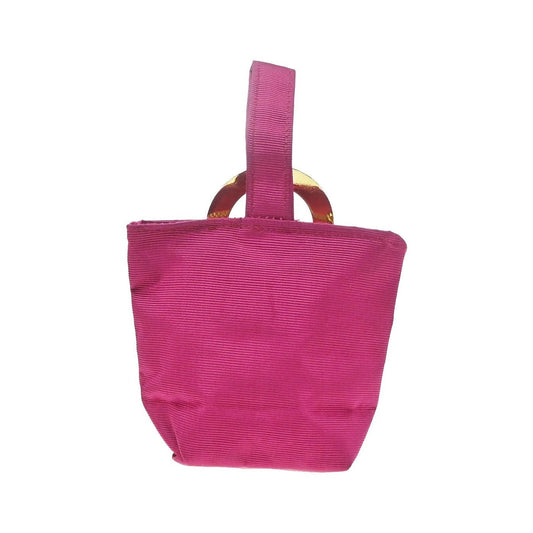 Celine Circle Logo Pouch Canvas, Purple, Canvas, Clutch