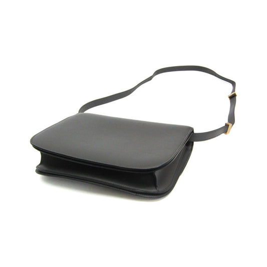 Celine Classic Box Smooth Leather, Gray, Leather, Handbag