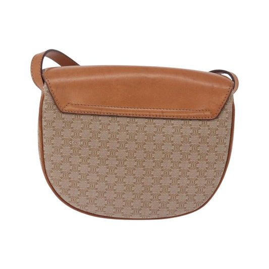 Celine Macadam Canvas, Beige, Canvas, Shoulder Bag
