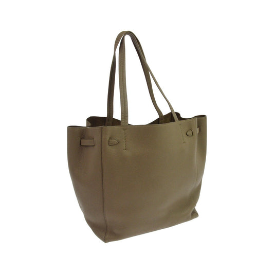 Celine Phantom Tie Cabas Leather, Gray, Leather, Tote Bag