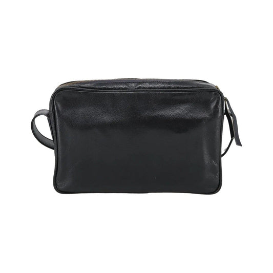 Celine Vintage Leather, Black, Leather, Shoulder Bag