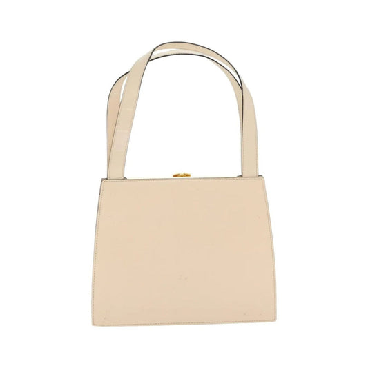 Celine vintage Leather, Ecru, Leather, Handbag