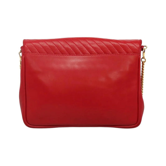 Celine Vintage Leather, Red, Leather, Shoulder Bag