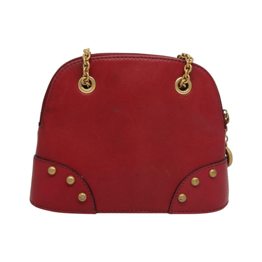Celine Vintage Leather, Red, Leather, Shoulder Bag