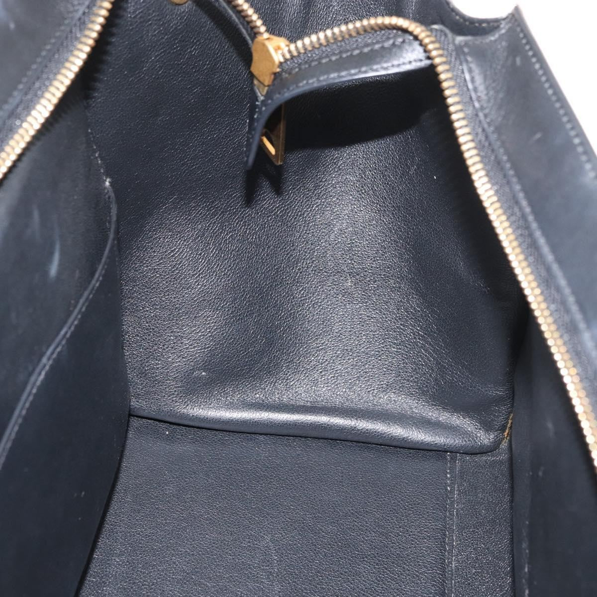Celine Trapeze Leather with Canvas, Beige, Canvas, Handbag