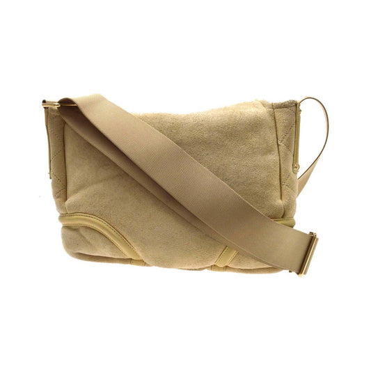 Chanel CC Messenger Suede, Beige, Suede, Shoulder Bag