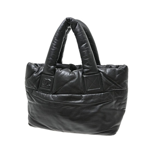 Chanel Coco Cocoon Reversible Tote Quilted Lambskin, Black, Leather, Tote Bag