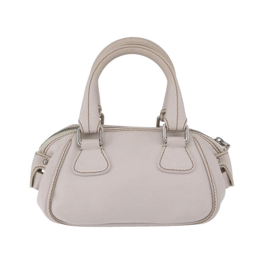 Chanel Lax Tassel Pebbled Leather, White, Leather, Handbag