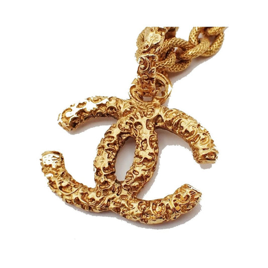 Chanel Vintage CC Logo Chain Charm Pendant - Brandsamsara