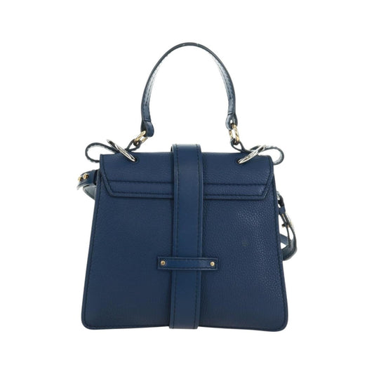 Chloe Aby Day Leather, Blue, Leather, Handbag