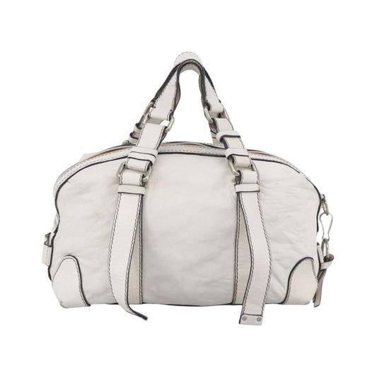 Chloe Handbag Leather, White, Leather, Handbag