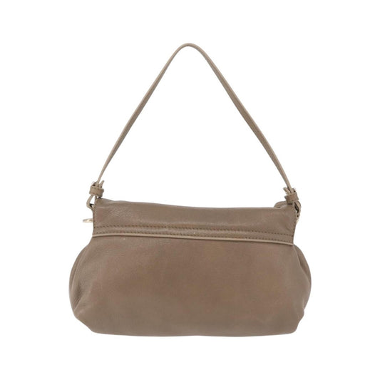 Chloe Lily Leather, Beige, Leather, Shoulder Bag