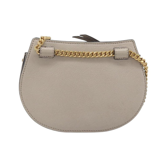 Chloe Pixie Belt Leather and Suede, Beige, Leather, Handbag