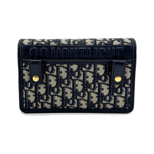 Christian Dior 30 Montaigne 2-in-1 Oblique Canvas, Beige, Canvas, Clutch