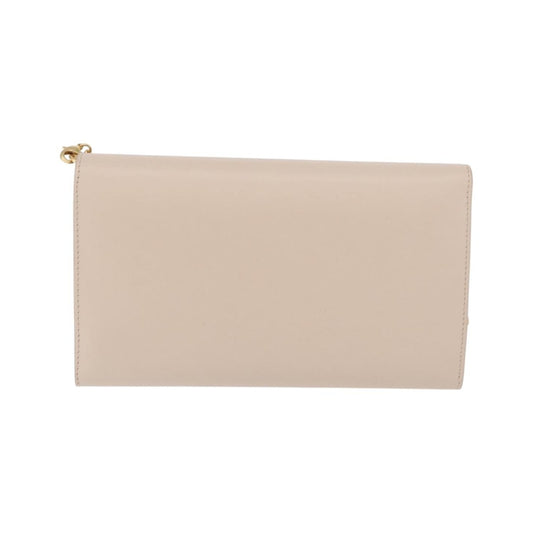 Christian Dior Bobby Flap Leather, Beige, Leather, Shoulder Bag
