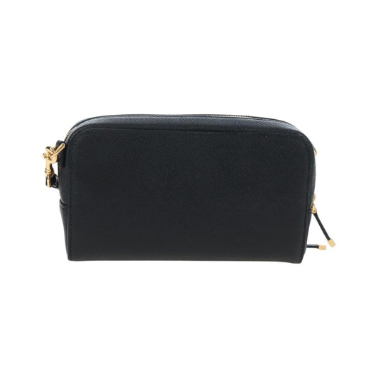 Christian Dior Caro Double Leather, Black, Leather, Crossbody Bag