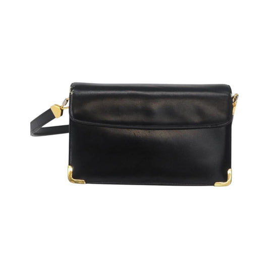 Christian Dior CD Shoulder bag Leather, Black, Calfskin, Shoulder Bag