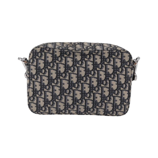 Christian Dior Kenny Scharf Safari Messenger Oblique Canvas with Applique, Navy, Canvas, Handbag