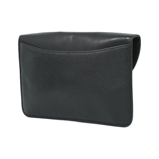 Christian Dior Shoulder Leather, Black, Leather, Shoulder Bag