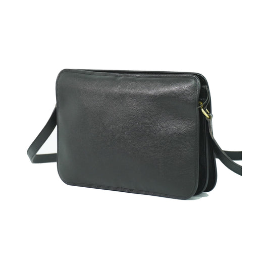 Christian Dior Shoulder Leather, Black, Leather, Shoulder Bag
