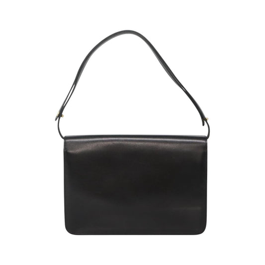 Christian Dior Shoulder Leather, Black, Leather, Shoulder Bag
