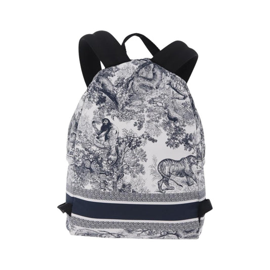Christian Dior Toile De Jouy Travel Technical Fabric, Navy, Nylon, Backpack