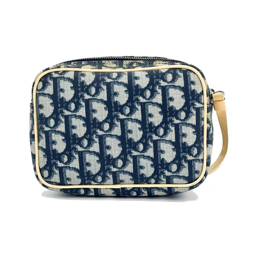 Christian Dior Trotter No. 1 Wristlet Pouch Trotter No. 1 Wristlet Pouch, Beige, Canvas, Clutch