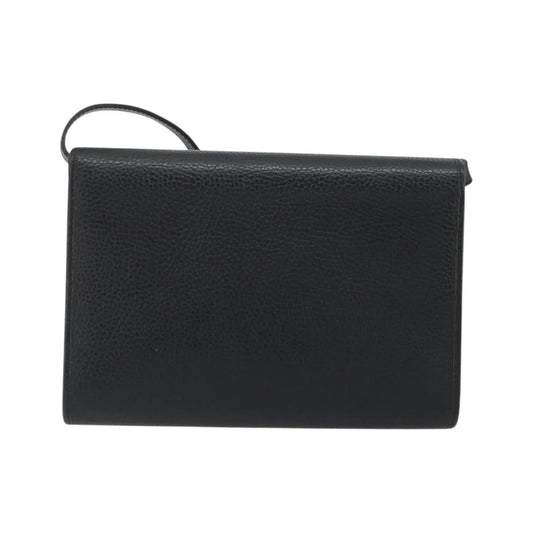 Christian Dior Vintage CD Flap Leather, Black, Leather, Shoulder Bag