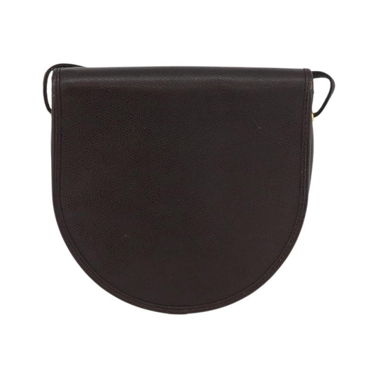 Christian Dior Vintage CD Logo Leather, Brown, Leather, Shoulder Bag