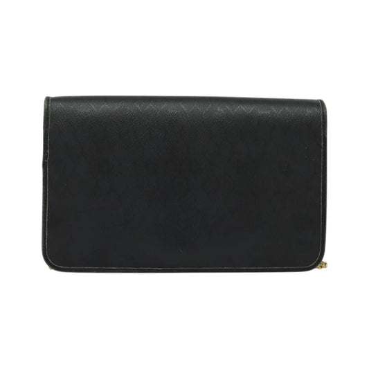 Christian Dior Vintage Honeycomb Canvas, Black, Canvas, Shoulder Bag