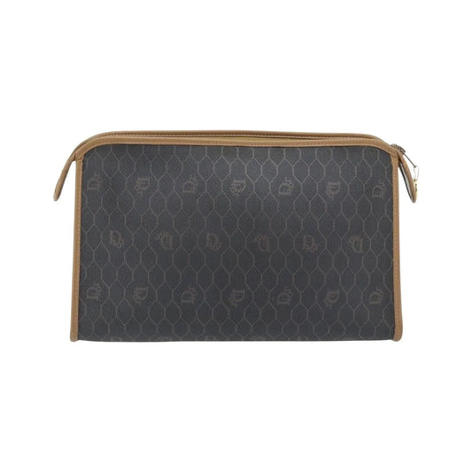 Christian Dior Vintage honeycomb clutch Canvas, Black, Canvas, Clutch