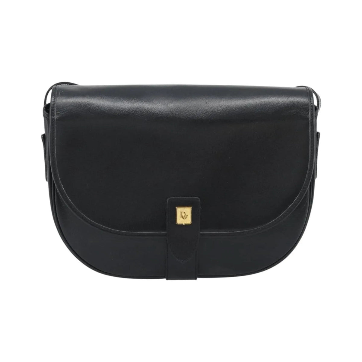 Christian Dior Vintage Leather, Black, Leather, Shoulder Bag