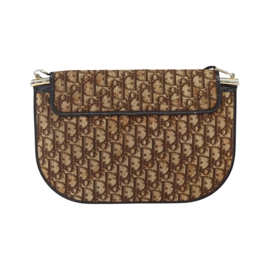 Christian Dior Vintage Trotter Canvas, Brown, Canvas, Shoulder Bag