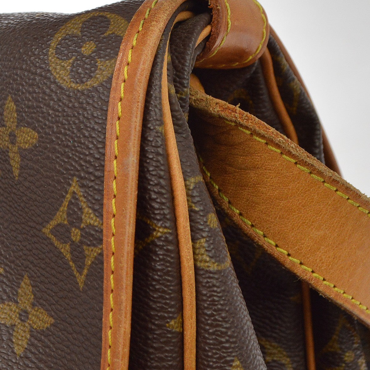 Louis Vuitton Saumur Monogram, Brown, Canvas, Shoulder Bag