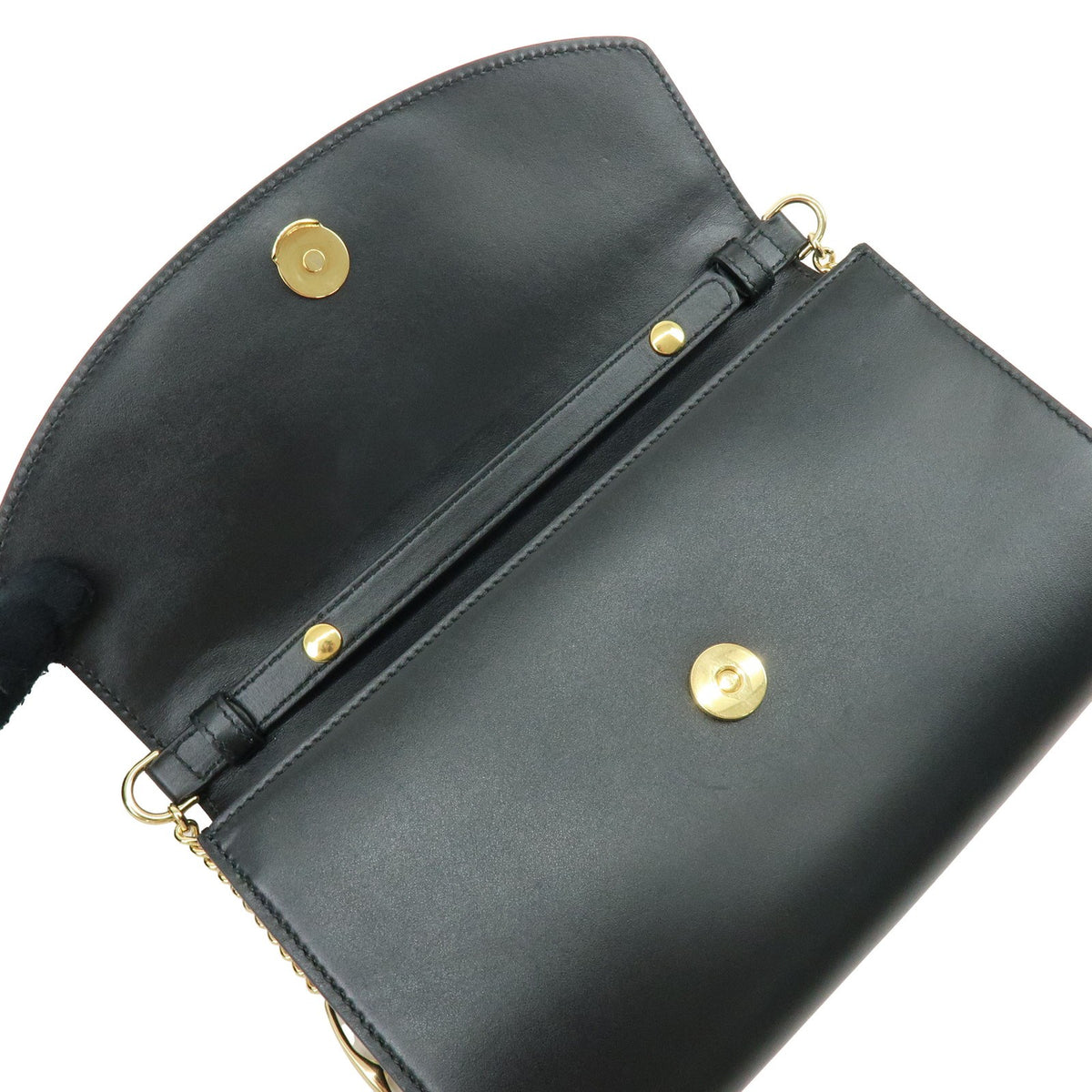 Gucci Zumi Leather, Black, Leather, Shoulder Bag