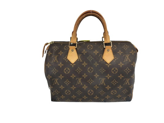 Louis Vuitton Speedy Handbag Monogram Canvas, Brown, Canvas, Handbag