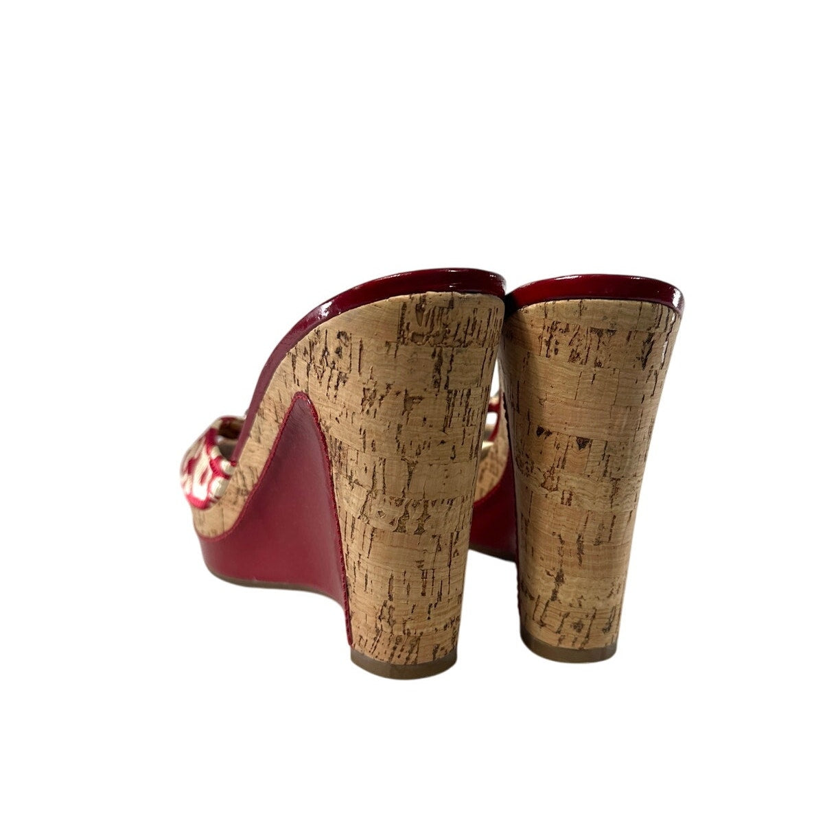 MARC JACOBS Floral Cork Wedge Sandals