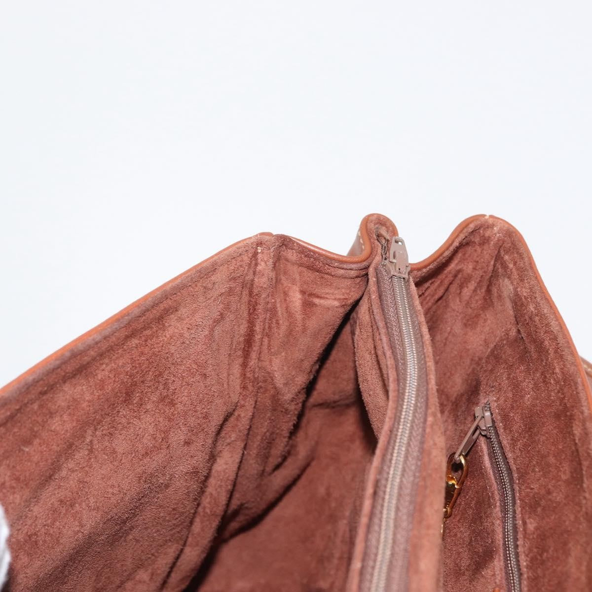 Gucci Vintage Leather, Brown, Leather, Handbag