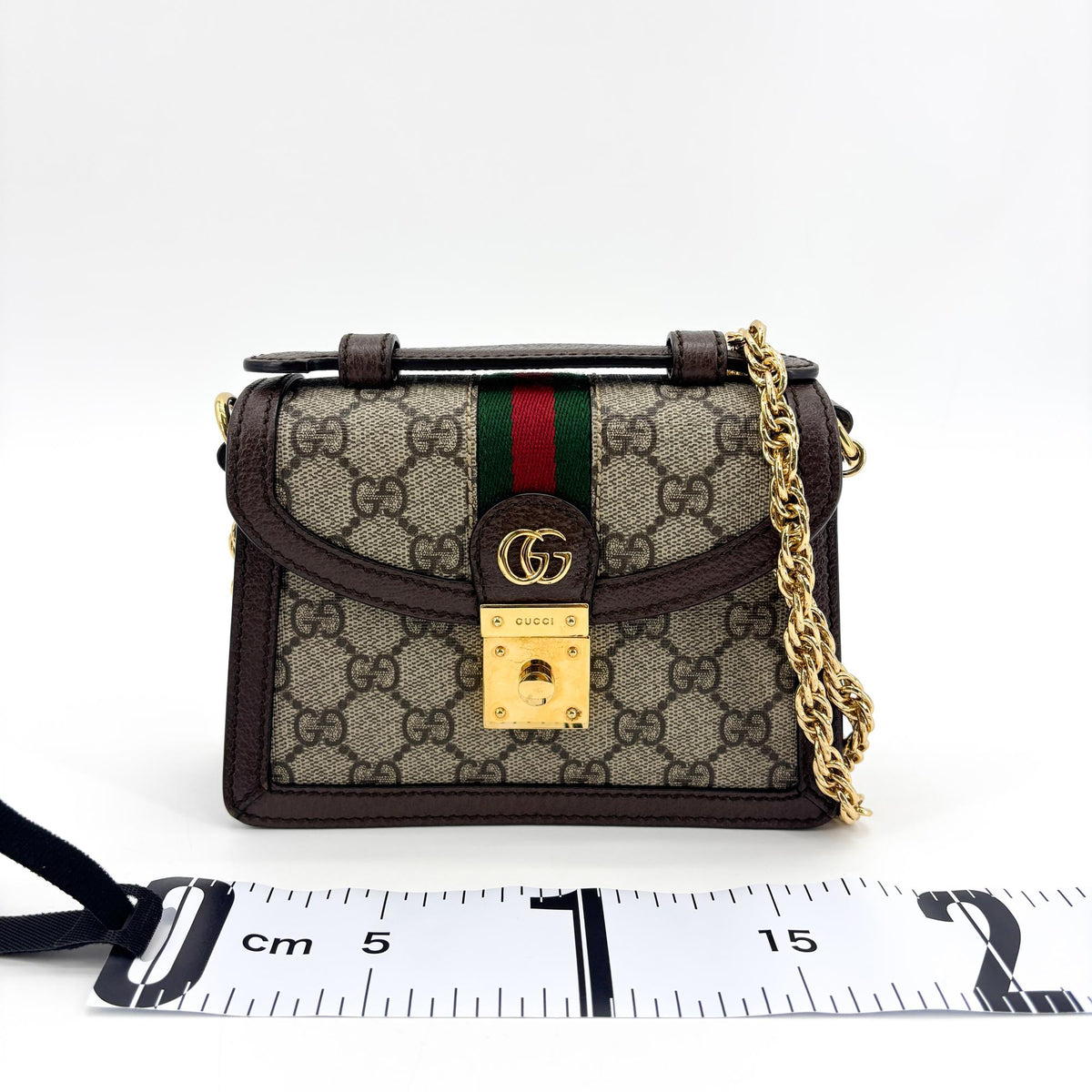 Gucci Ophidia GG Coated Canvas and Leather, Brown, Canvas, Backpack