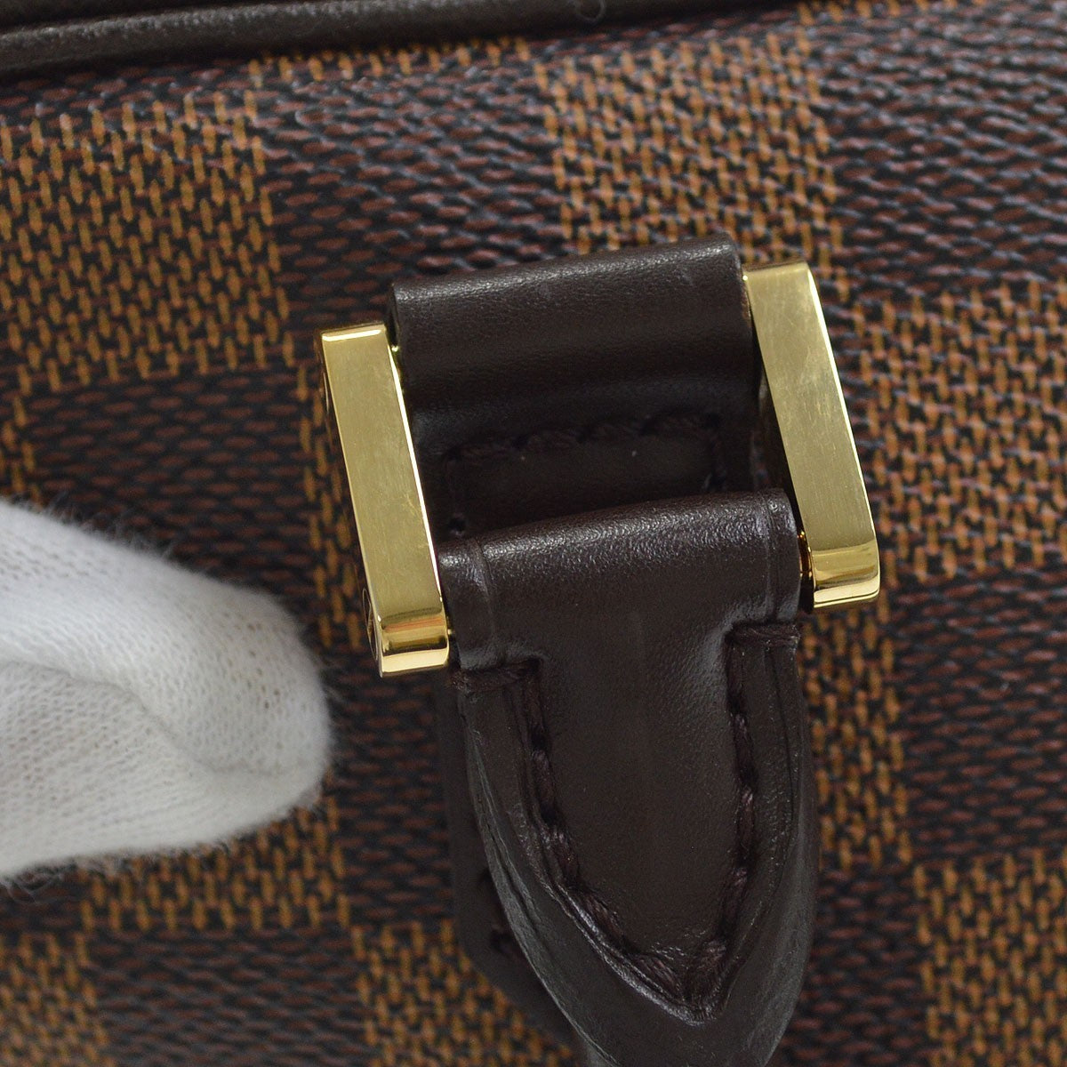 Louis Vuitton Brera Damier, Brown, Canvas, Handbag