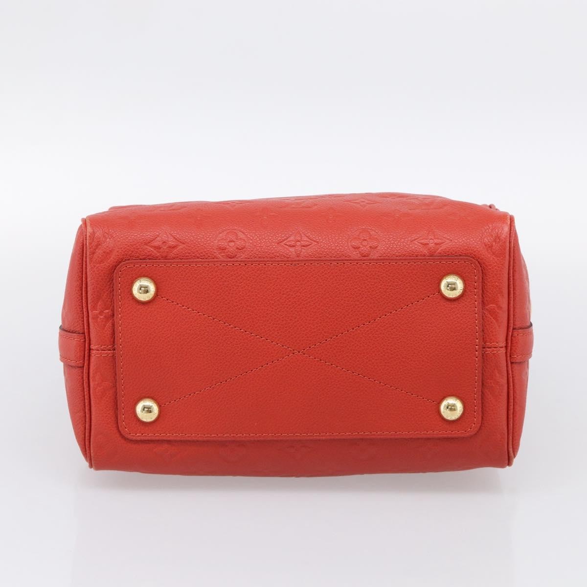 Louis Vuitton Speedy Bandouliere Monogram Empreinte Leather, Red, Leather, Handbag