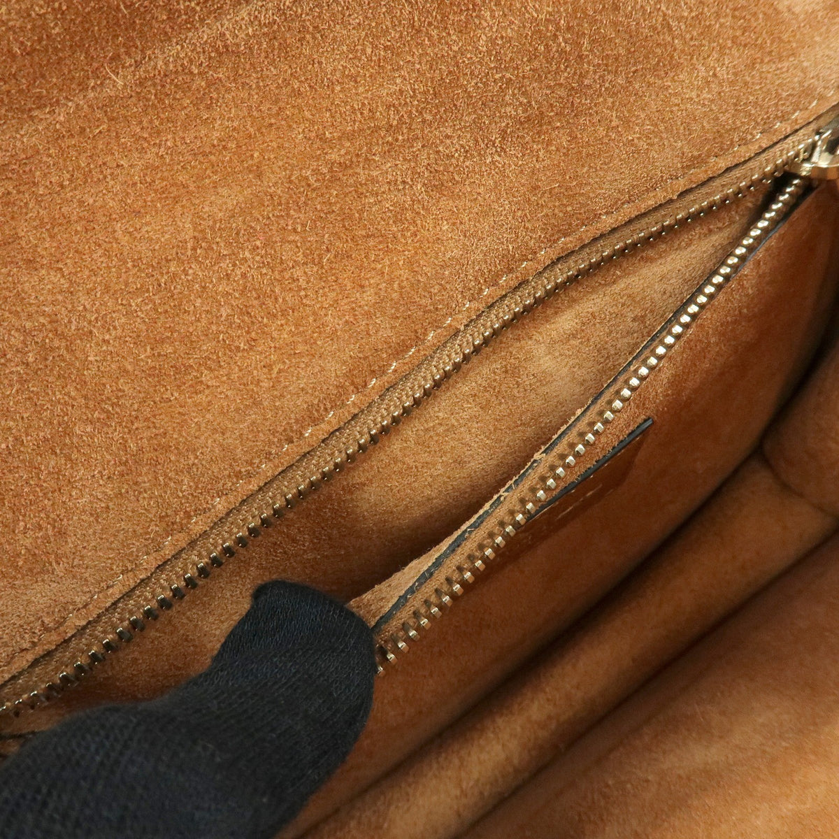 Valentino Garavani Glam Lock Leather, Brown, Leather, Shoulder Bag