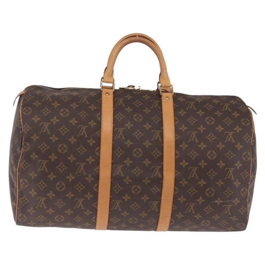 Louis Vuitton Keepall Monogram Canvas, Brown, Canvas, Travel Bag