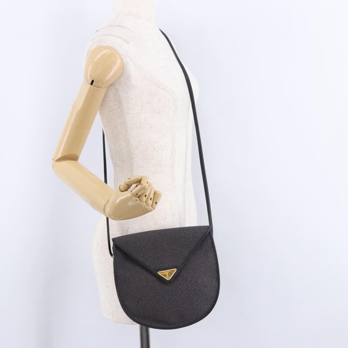 Saint Laurent Vintage Canvas, Purple, Canvas, Shoulder Bag