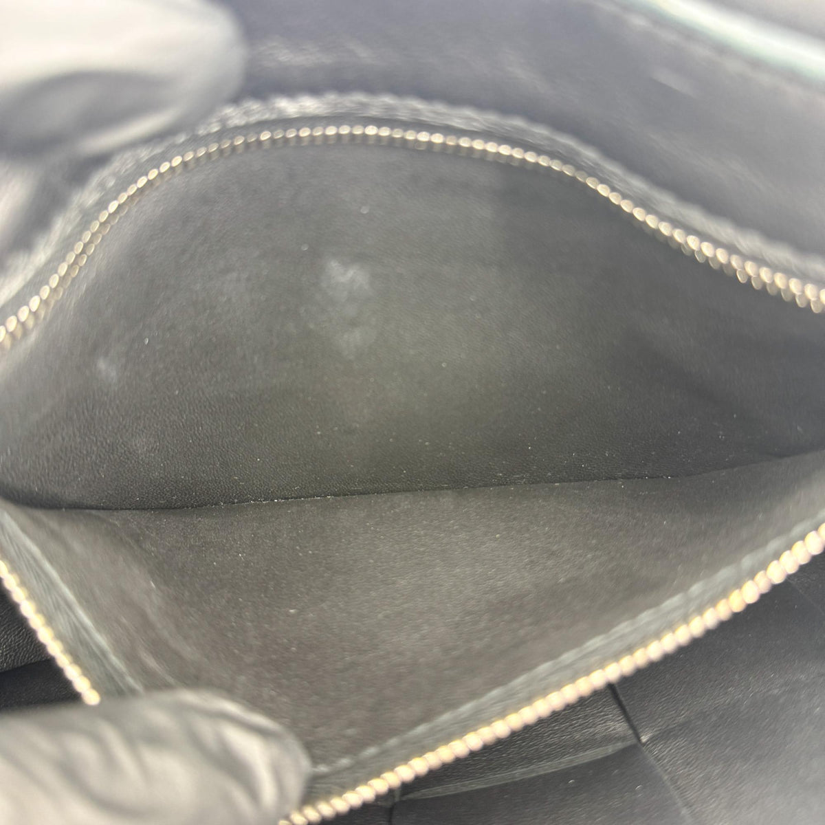 Bottega Veneta Cassette Maxi Intrecciato Leather, Black, Leather, Crossbody Bag