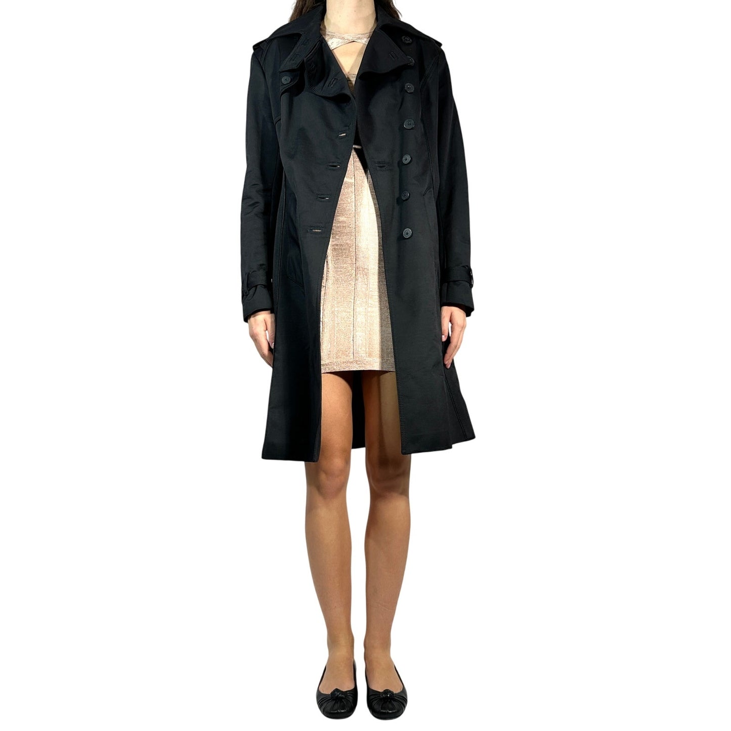 VERSACE Belted Trench Coat